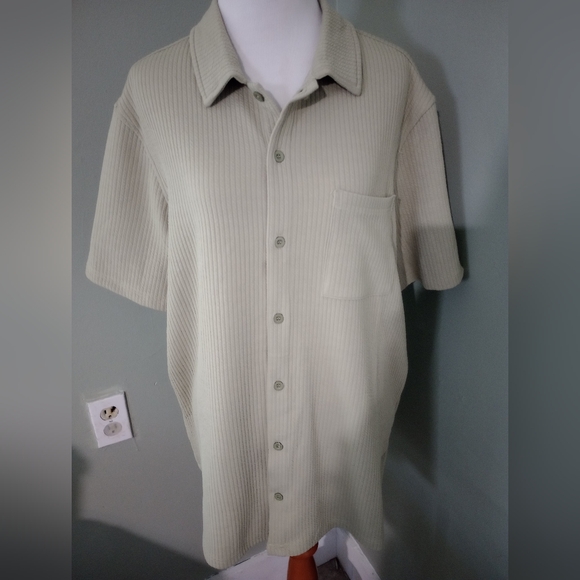 NWT PJ Paul Jones Retro Textured Button Up Shirt M Medium - Picture 1 of 6